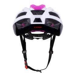 Force LYNX bílo-růžová dámská cyklistická přilba + šátek Force