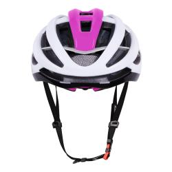 Force LYNX bielo-ružová dámska cyklistická prilba + šatka Force