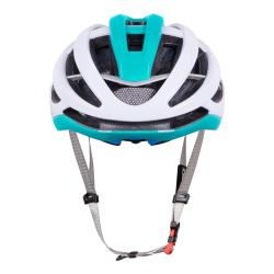 Force LYNX bílo-tyrkysová cyklistická přilba
