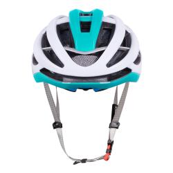 Force LYNX bílo-tyrkysová cyklistická přilba