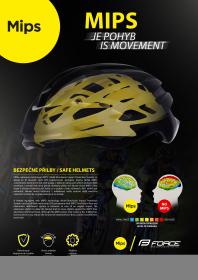 Force NEO MIPS fluo-černá cyklistická přilba + šátek Force