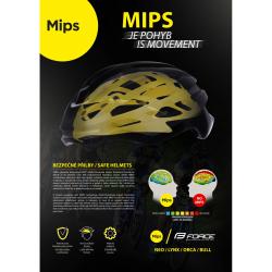 Force NEO MIPS, fluo-modrá cyklistická přilba