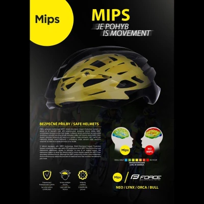 Force NEO MIPS, fluo-modrá cyklistická přilba