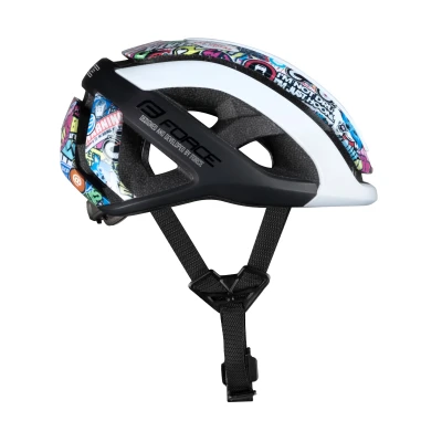 Force NEO VIVID bílo-černá cyklistická přilba