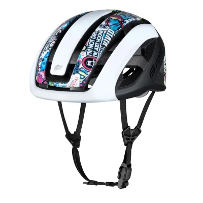 Force NEO VIVID bílo-černá cyklistická přilba