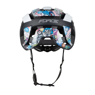 Force NEO VIVID bílo-černá cyklistická přilba