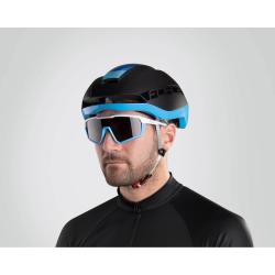 Force ORCA černá mat-modrá cyklistická přilba