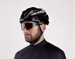 Force SAURUS čierna cyklistická prilba