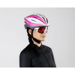 Force TERY bílo-růžová dámská cyklistická přilba