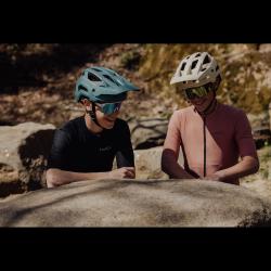Force TRAIL MTB petrolejová cyklistická přilba