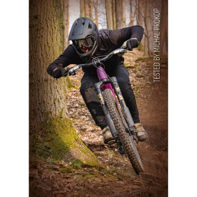 Force Přilba VENOM downhill, šedo-černá