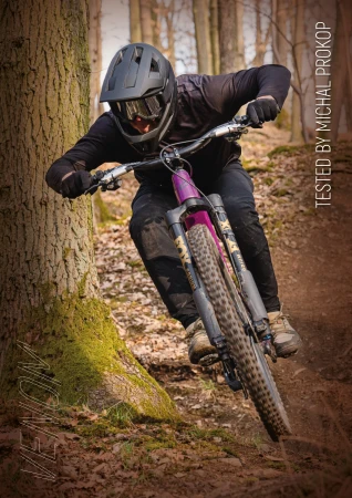 Force Přilba VENOM downhill, hnědá