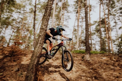 Force Přilba VENOM downhill, petrolejová