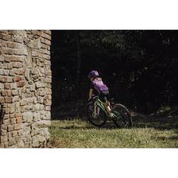 Force ZEBU s blikačkou fialová detská cyklistická prilba