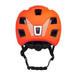 Force ZEBU s blikačkou oranžová dětská cyklistická přilba