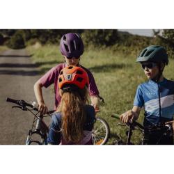 Force ZEBU s blikačkou oranžová dětská cyklistická přilba