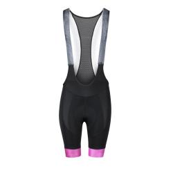 Force PURE černý dámský cyklistický dres + Force STRIPE LADY černo-růžové cyklokalhoty