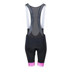 Force PURE černý dámský cyklistický dres + Force STRIPE LADY černo-růžové cyklokalhoty