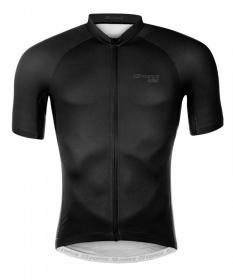 Force PURE černý dres + Force FASHION černo-šedé cyklokalhoty