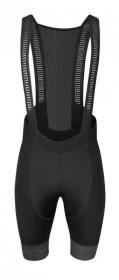 Force PURE černý dres + Force FASHION černo-šedé cyklokalhoty