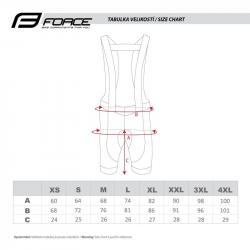 Force PURE černý dres + Force FASHION černo-šedé cyklokalhoty