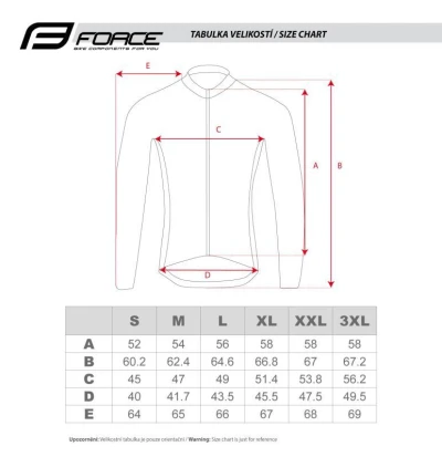 Force PURE červený pánský cyklodres - dlouhý rukáv POUZE L (VÝPRODEJ)