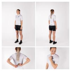 Force PURE LADY bílý dámský cyklodres - kr. rukáv POUZE XL (VÝPRODEJ)