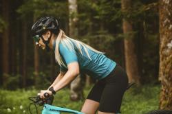 Force PURE LADY petrolejový dámský cyklodres - kr. rukáv POUZE M (VÝPRODEJ)