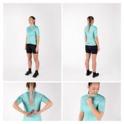 Force PURE tyrkysový dámský cyklistický dres POUZE XL (VÝPRODEJ)