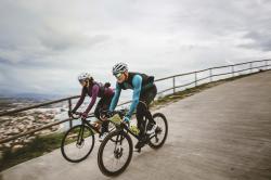 Force PURE UNI fialový cyklodres - dlouhý rukáv