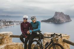 Force PURE UNI fialový cyklodres - dlouhý rukáv