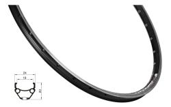 Force Ráfek CLASSIC 559x19, 32děr, černý