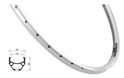 Force Ráfik CLASSIC 622x19, 36 dier, strieborný