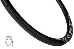 Force Ráfik GRAVEL plášťový KARBÓN 40mm, 24 dier