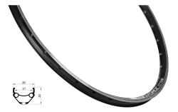 Force Ráfek PRIME 622x21, 36děr, černý