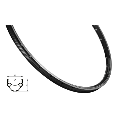 Force Ráfek PRIME 622x21, 36děr, černý