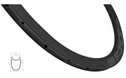Force Ráfik silničný plášťový KARBON DISC 40mm, 24 dier