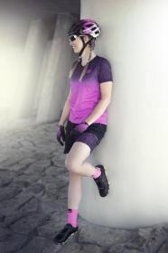 Force RECKLESS černo-růžovo-fluo mtb dres + Force STORM černo-růžové cyklokraťasy