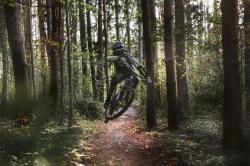 Force RECKLESS černo-žluto-šedý mtb dres - dl. rukáv + Force STORM šedo-fluo cyklokraťasy