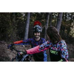 Force RECKLESS černo-červeno-modrý mtb dres - dl. rukáv