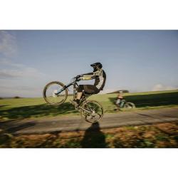 Force RECKLESS čierno-žlto-šedý mtb dres - dl. rukáv