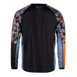 Force RECKLESS černo-oranžový mtb dres - dl. rukáv
