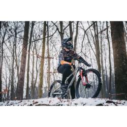 Force RECKLESS černo-oranžový mtb dres - dl. rukáv