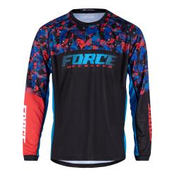 Force RECKLESS černo-červeno-modrý mtb dres - dl. rukáv Force RECKLESS černo-červeno-modrý mtb dres - dl. rukáv