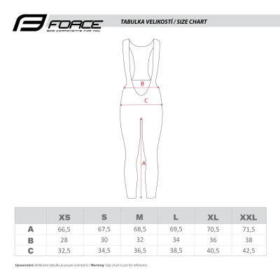 Force REFLEX LINE LADY černé dámské cyklokalhoty bez vložky