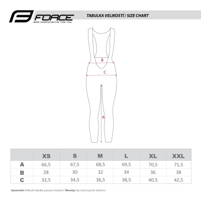 Force REFLEX LINE LADY černé dámské cyklokalhoty bez vložky
