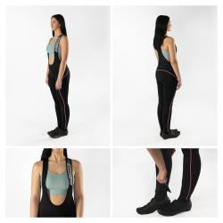 Force REFLEX LINE LADY černo-růžové dámské cyklokalhoty s vložkou