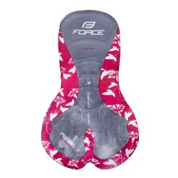Force REFLEX LINE LADY černo-růžové dámské cyklokalhoty s vložkou