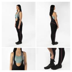 Force REFLEX LINE LADY černo-růžové dámské cyklokalhoty s vložkou
