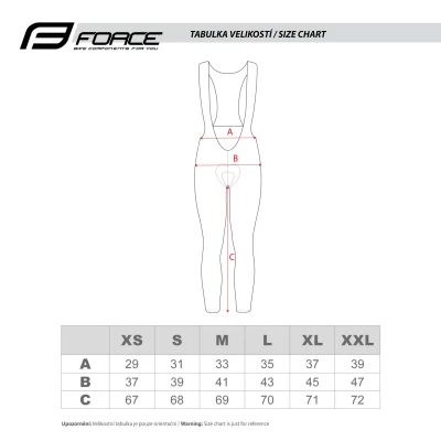 Force REFLEX LINE LADY černé dámské cyklokalhoty s vložkou